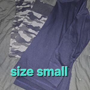 New Directions Navy and Gray Camo Joggers